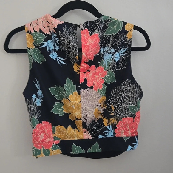 Zara Floral Print Bloomster Top size Medium - Picture 6 of 11